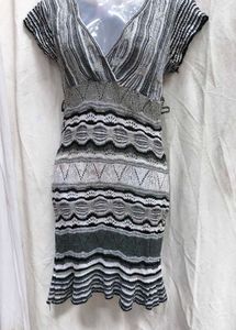 332011. Knit V-Neck Dress