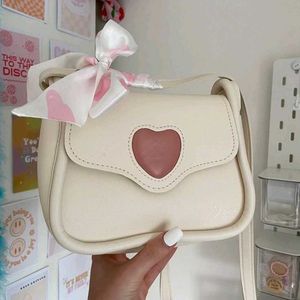 Heart Detail Crossbody Bag