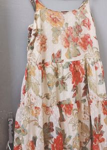 Pinterest Coded Flowy Full Length Dress