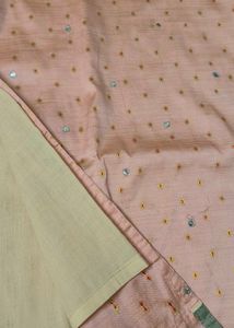 Peach Color Silk Kurta