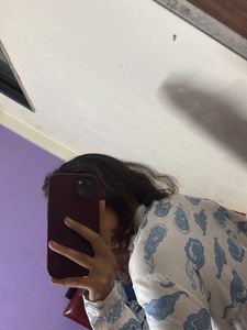Cloud Print Long Sleeve Top