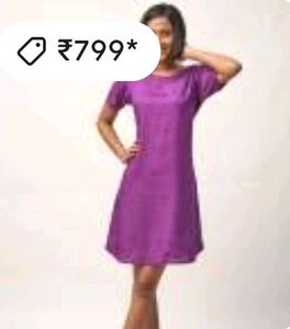 Kurti Blue Chanderi Silk Look Glitter Fancy 34size
