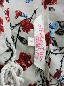 Cream Printed Top (Women)