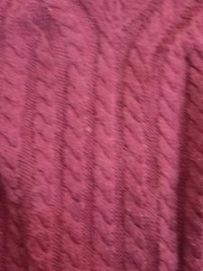 Burgundy Knit Sweater