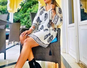 Floral Print Long Sleeve Dress.