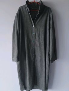 Stylish Grey Shirt Dress(length 42, bust 42-44)