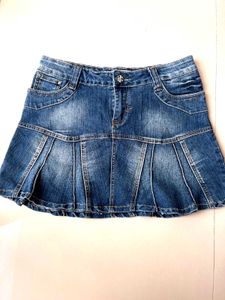 Denim Mini Skirt