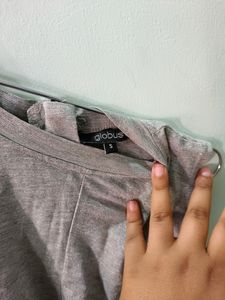 Grey Sparkly Crop Top