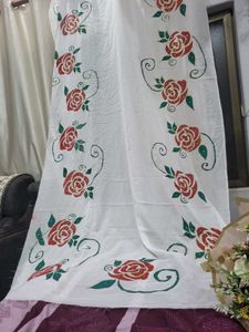 Floral Dupatta hand painted