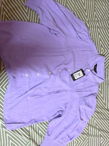 Lavender Top With Beautiful Sleeves