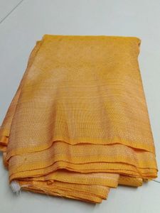 Golden Yellow softy silk saree...
