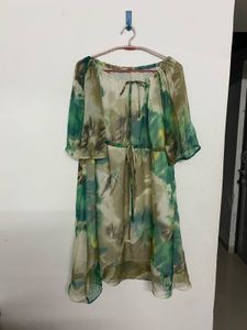 Green Patterned Dress