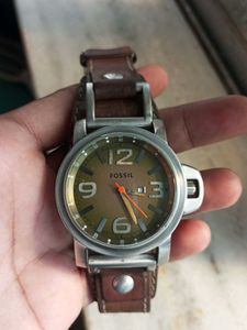 Fossil Brown Leather Mens Watch