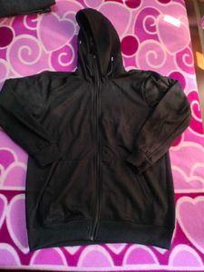 Black Zip-Up Hoodie