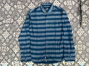 Striped Blue Casual Shirt