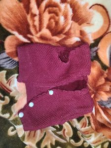 Maroon Knitted Top