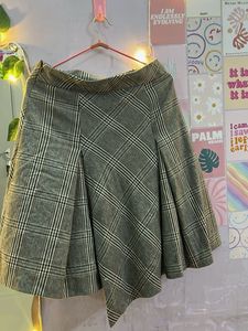 Check pleated Skirt