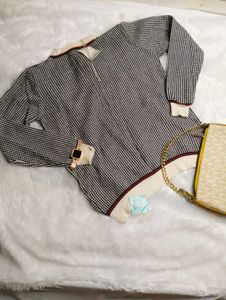 👉👈Chic Plaid Bow-Tie Top👉👈