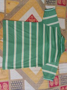 2 Piece Blue Green Round Polo neck Mens Tshirt