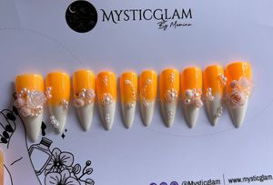 Princess 3D Floral Press-on Nails