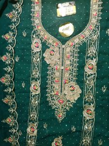 Emerald Green Embroidered Suit