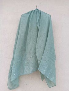 Scarf with Floral Embroidery