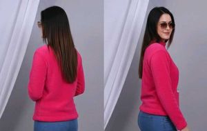 Pink Fleece Sweatshirt with Bunny
