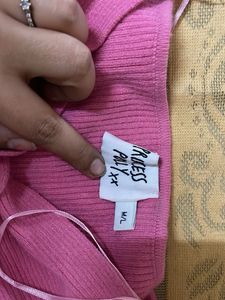 Pink Knitted tube top