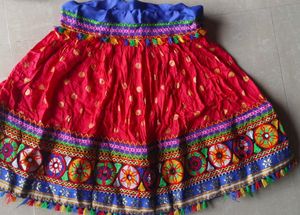 Cotton Ready to Wear Lehenga &amp; Blouse Dupatta
