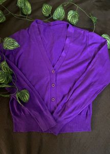 Purple Korean Cardigan