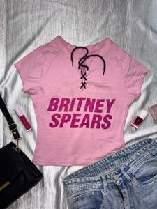 Y2k Signature Britney Spears Graphic Baby Tee