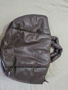 Faux Leather Padded Handbag