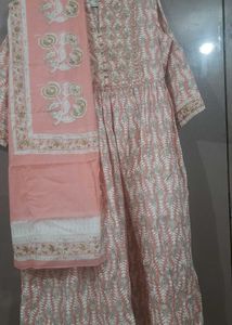 Peach Floral Print Kurti