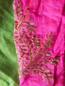 Cotton Blend Saree, With Blouse Piece