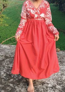 Red Colour Anarkali Kurti