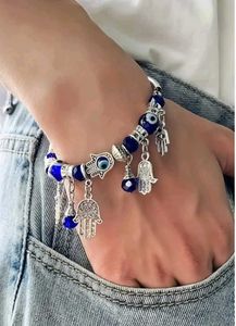 Evil Eye Hamsa Charm Bracelet