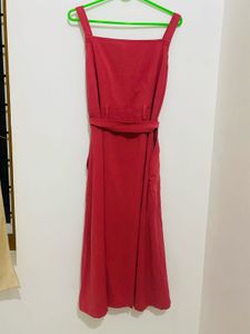 Red Sundress with Belt