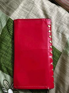 Red Studded Wallet