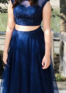 Navy Blue Party Dress
