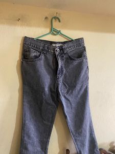 Stylish Gray Denim Jeans