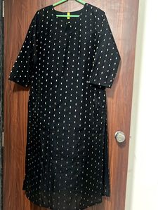 AHIKA Party Wear Elegant Black Kurta