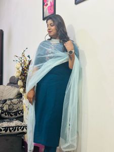 stylist kurti duppatta with bottom
