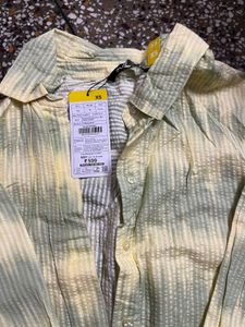 Striped Crop Top Shirt brand new with tag