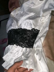 Elegant White &amp; Lace Top