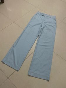 ZARA Wide Leg Sky Blue Pant