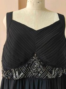 Plus Size Elegant Black Maxi Dress