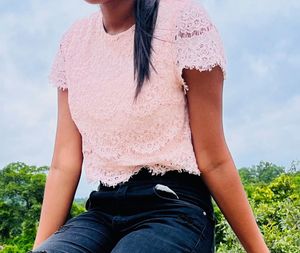 Pink Lace Top