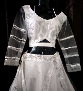 Designer Lehenga Choli With Dupatta Wearing Party