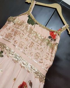 Peach Sharara Suit Without Dupatta For 36 Bust