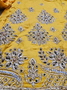Yellow Embroidered Salwar Kameez